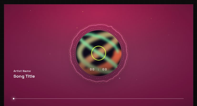 A ring visualizer template driven by live spectrum data