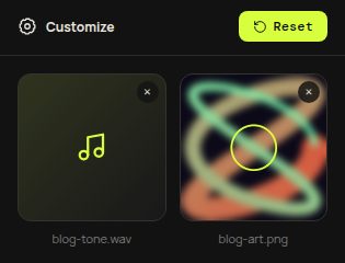 Uploading cover art in the studio