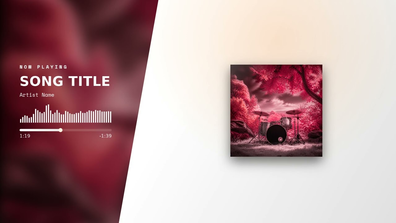 Cassette tape visualizer style
